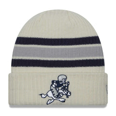 Dallas Cowboys New Era Vintage Cuffed Knit Hat Cream | NFL