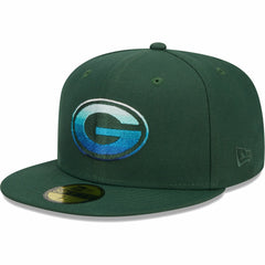 Green Bay Packers New Era Gradient 59FIFTY Fitted Hat Green | NFL