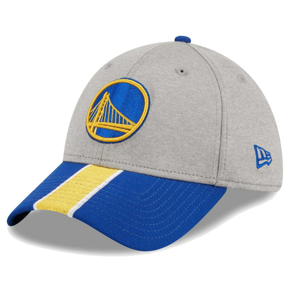 Golden State Warriors Striped 39THIRTY Flex Hat Gray/Royal - NBA