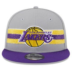 Los Angeles Lakers Chenille Band 9FIFTY Snapback Hat Gray - NBA
