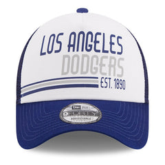 Los Angeles Dodgers New Era Stacked A-Frame Trucker 9FORTY Adjustable Hat - MLB