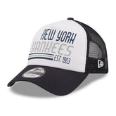 New York Yankees New Era Stacked A-Frame Trucker 9FORTY Adjustable Hat - MLB