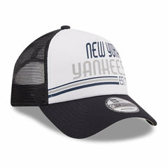 New York Yankees New Era Stacked A-Frame Trucker 9FORTY Adjustable Hat - MLB