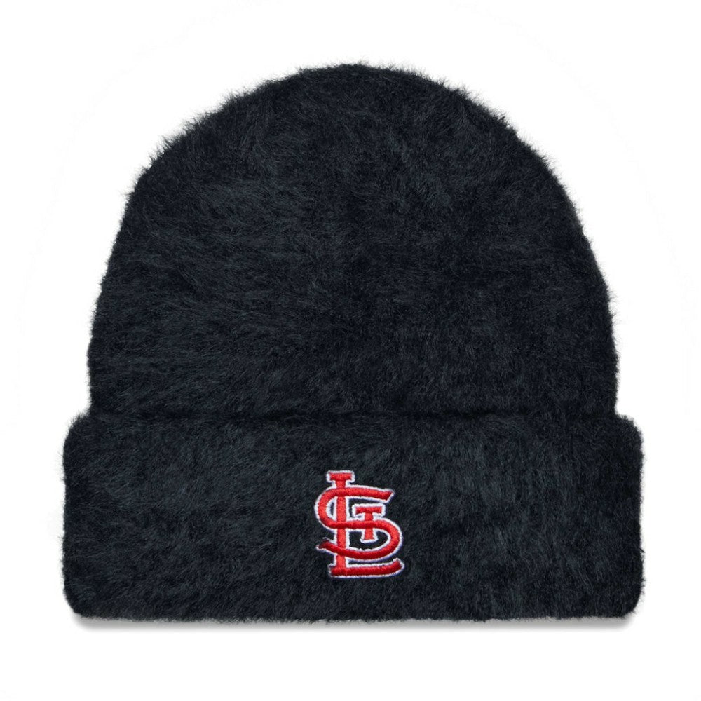 St. Louis Cardinals New Era Women's Fuzzy Cuffed Knit Hat - MLB