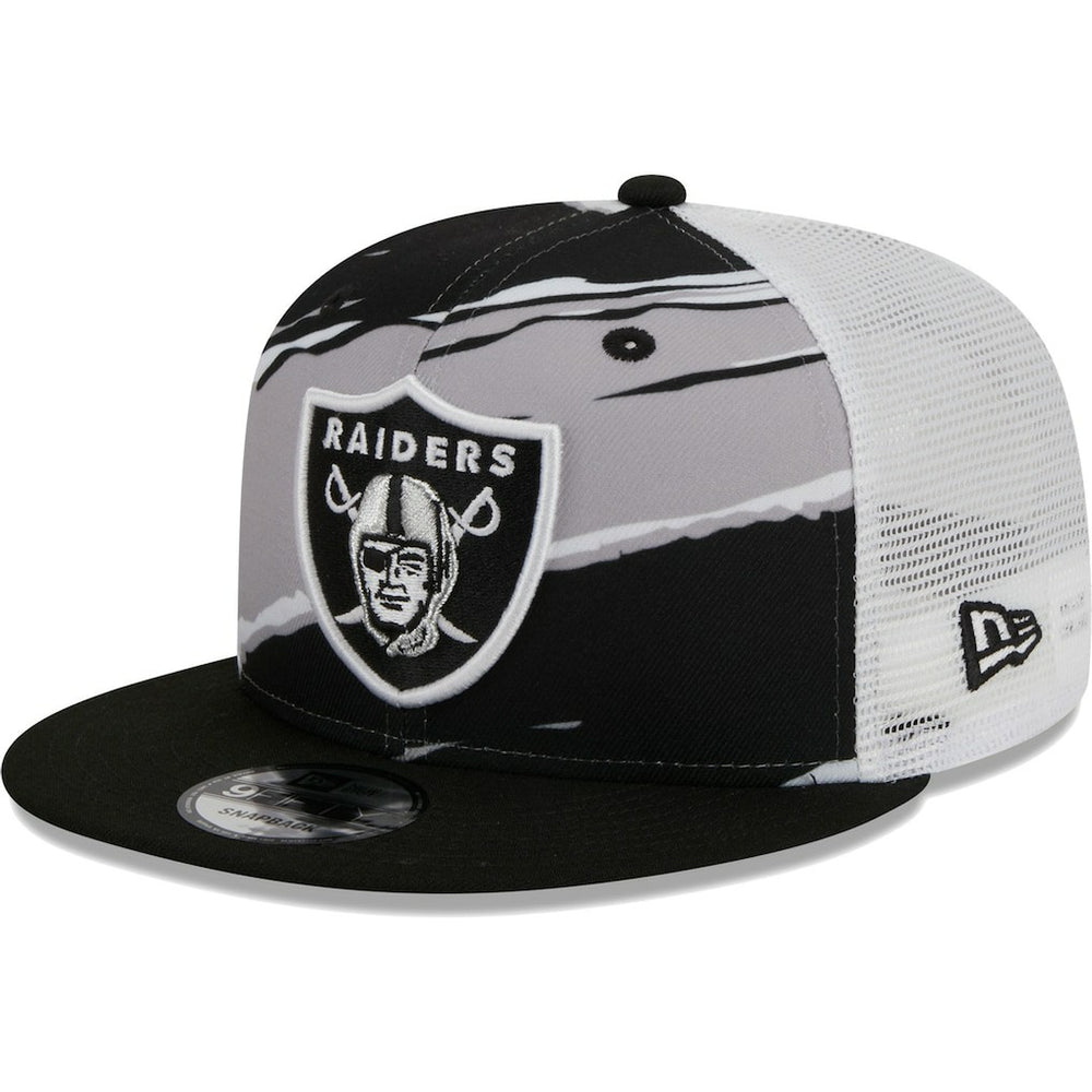Las Vegas Raiders New Era Tear Trucker 9FIFTY Snapback Hat Black | NFL