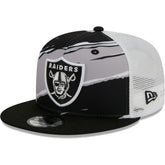 Las Vegas Raiders New Era Tear Trucker 9FIFTY Snapback Hat Black | NFL