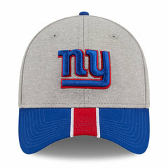 New York Giants New Era Striped 39THIRTY Flex Hat Heather Gray/Royal | NFL