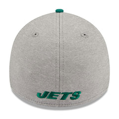New York Jets New Era Striped 39THIRTY Flex Hat Heather Gray/Green | NFL