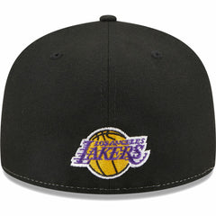 Los Angeles Lakers Pop Front 59FIFTY Fitted Hat Black/Gold - NBA
