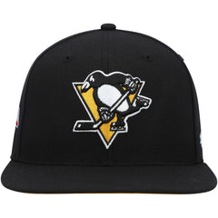 Pittsburgh Penguins '47 Sure Shot Captain Snapback Hat - Black - NHL