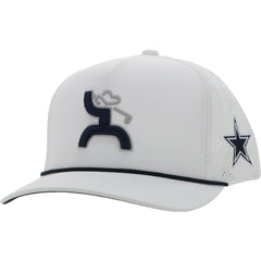 Dallas Cowboys HOOey Golf Trucker Adjustable Hat White | NFL