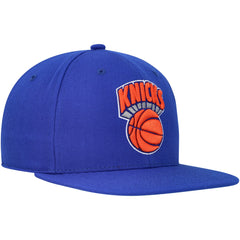 New York Knicks Hardwood Classics MVP Team Ground 2.0 Fitted Hat Blue - NBA