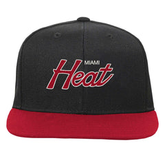 Miami Heat Youth Team Script Snapback Hat Black - NBA