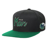 Dallas Mavericks Youth Team Script Snapback Hat Black - NBA