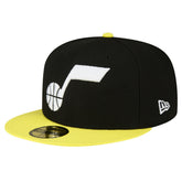 Utah Jazz 2-Tone 59FIFTY Fitted Hat Black/Yellow - NBA