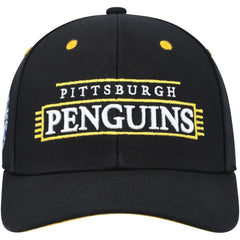 Pittsburgh Penguins Mitchell & Ness LOFI Pro Snapback Hat - Black - NHL