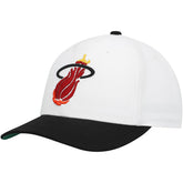 Miami Heat Hardwood Classics Core 2-Tone 2.0 Pro Snapback Hat White/Black - NBA