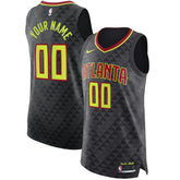 Atlanta Hawks Authentic Custom Jersey Black Icon Edition - NBA