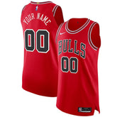 Chicago Bulls Authentic Custom Jersey Red Icon Edition - NBA