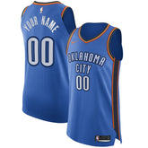 Oklahoma City Thunder Authentic Custom Jersey Blue Icon Edition - NBA