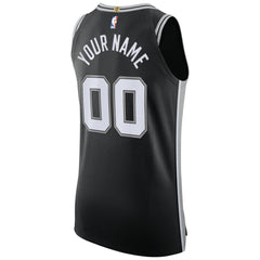 San Antonio Spurs Authentic Custom Jersey Black Icon Edition - NBA