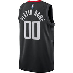Houston Rockets Jordan Brand Swingman Custom Jersey Statement Edition Black - NBA