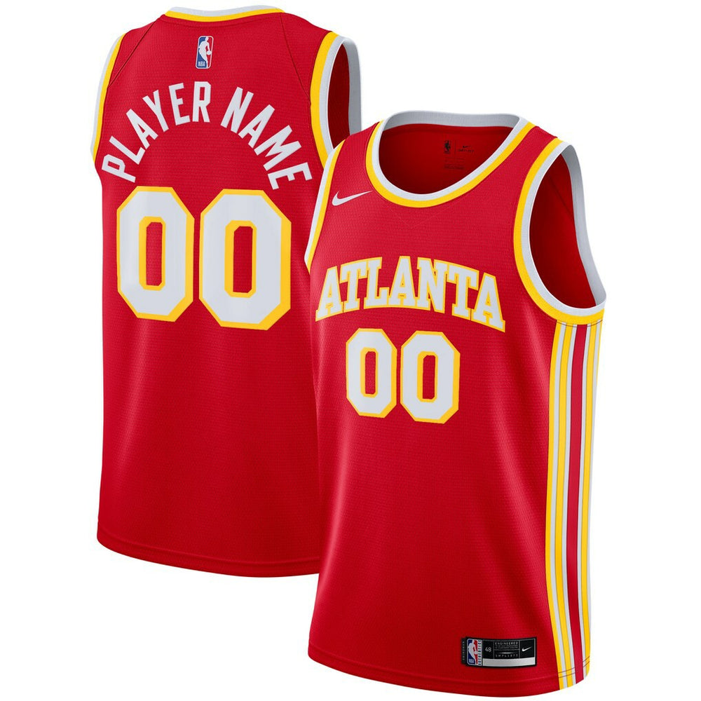 Atlanta Hawks 2020/21 Swingman Custom Jersey Icon Edition Red - NBA