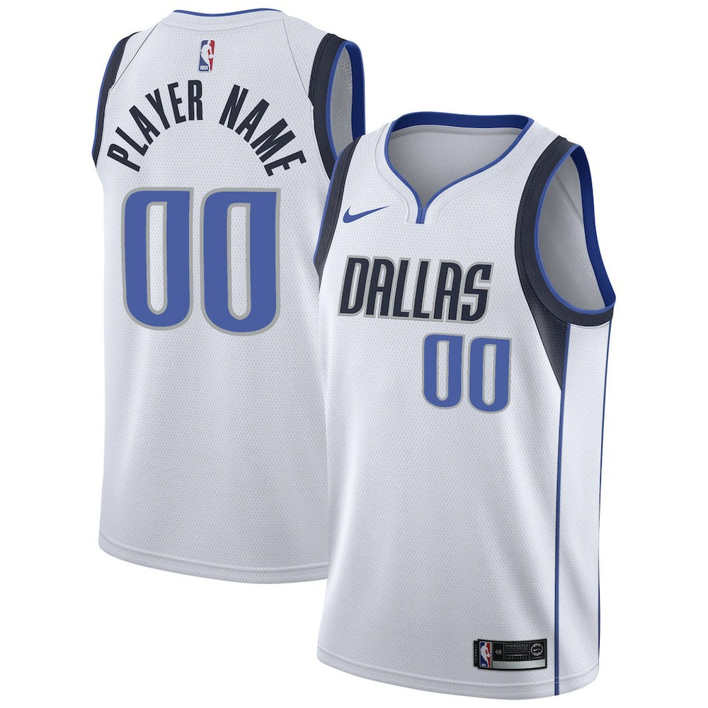 Dallas Mavericks 2020/21 Swingman Custom Jersey Association Editi- White - NBA