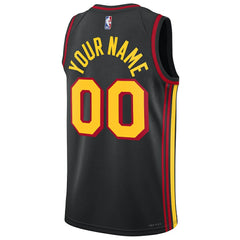 Atlanta Hawks Jordan Brand Unisex 2022/23 Swingman Custom Jersey Statement Edition Black - NBA