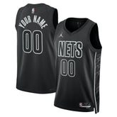 Brooklyn Nets Jordan Brand Unisex 2022/23 Swingman Custom Jersey Statement Edition Black - NBA