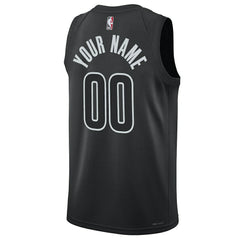 Brooklyn Nets Jordan Brand Unisex 2022/23 Swingman Custom Jersey Statement Edition Black - NBA