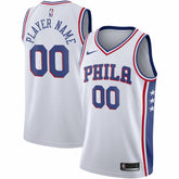 Philadelphia 76ers 2020/21 Swingman Custom Jersey Association Edition White - NBA