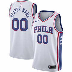 Philadelphia 76ers 2020/21 Swingman Custom Jersey Association Edition White - NBA