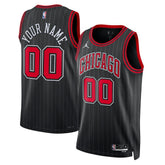 Chicago Bulls Jordan Brand Unisex 2022/23 Swingman Custom Jersey Statement Editi- Black - NBA