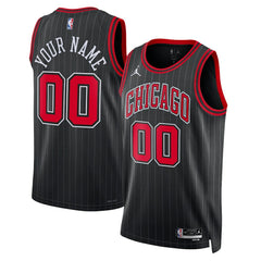 Chicago Bulls Jordan Brand Unisex 2022/23 Swingman Custom Jersey Statement Editi- Black - NBA