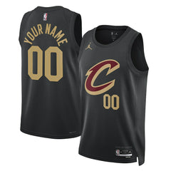 Cleveland Cavaliers Jordan Brand Unisex 2022/23 Swingman Custom Jersey Statement Editi- Black - NBA