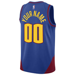 Denver Nuggets Jordan Brand Unisex 2022/23 Swingman Custom Jersey Statement Editi- Blue - NBA