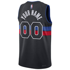 Detroit Pistons Jordan Brand Unisex 2022/23 Swingman Custom Jersey Statement Editi- Blue - NBA