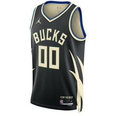 Milwaukee Bucks Jordan Brand Unisex 2022/23 Swingman Custom Jersey Statement Edition Black - NBA