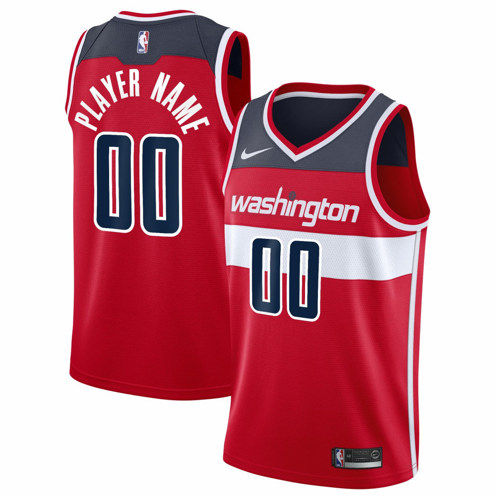 Washington Wizards 2020/21 Swingman Custom Jersey Icon Edition Red - NBA