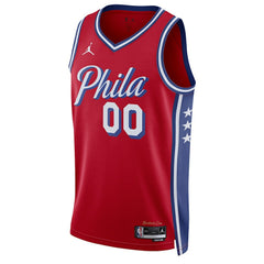 Philadelphia 76ers Jordan Brand Unisex 2022/23 Swingman Custom Jersey Statement Edition Red - NBA