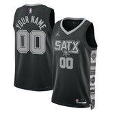 San Antonio Spurs Jordan Brand Unisex 2022/23 Swingman Custom Jersey Statement Edition Black - NBA