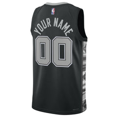 San Antonio Spurs Jordan Brand Unisex 2022/23 Swingman Custom Jersey Statement Edition Black - NBA