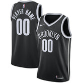 Brooklyn Nets Swingman Custom Jersey Black Icon Edition - NBA