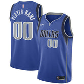 Dallas Mavericks Swingman Custom Jersey Blue Icon Edition - NBA