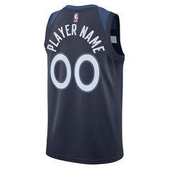 Minnesota Timberwolves Swingman Custom Jersey Navy Icon Edition - NBA