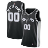 San Antonio Spurs Swingman Custom Jersey Black Icon Edition - NBA