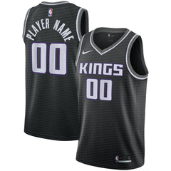 Sacramento Kings Swingman Custom Jersey Black Statement Edition - NBA