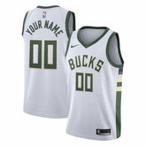 Milwaukee Bucks Swingman Custom Jersey White Association Edition - NBA