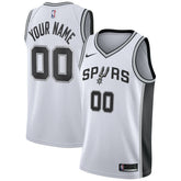 San Antonio Spurs Custom Swingman Jersey White Association Edition - NBA